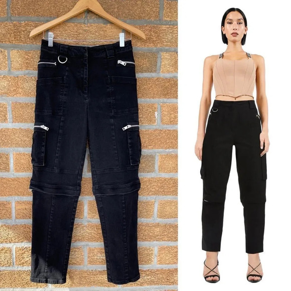 I.AM.GIA Ursa Convertible Black Cargo jeans medium - Picture 1 of 14
